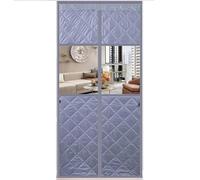 BOGDTF Rideau de Porte magnétique à Isolation Thermique en Plastique, imperméable, Coupe-Vent, occultant, isolé, PU, Portes accordéon Pliantes pour sous-sols pour placards, 90 x 230 cm