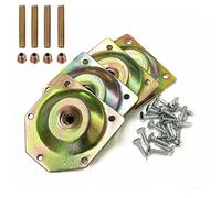 BOGEEL 1 lot de vis de connexion en bois pour tôle de fer, accessoires de quincaillerie pour pieds inclinés, plaque de fixation, pieds de meubles et de table