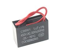 BOGEEL Condensateur CBB61 450 V 1/1.2/1.5/2/3/3.5/4/5/8/10/12/15/16/20UF Condensateur de ventilateur de plafond Condensateur de moteur d'échappement Condensateur, ABS