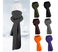BOGEEL Écharpe tendance en polaire chaude douce et légère de couleur unie pour l'automne et l'hiver pour femmes, hommes, filles, garçons