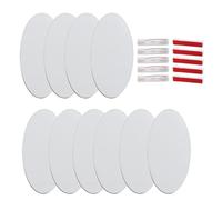 BOGEEL Lot de 10 badges d'identification par sublimation avec broches pour l'école, les bureaux