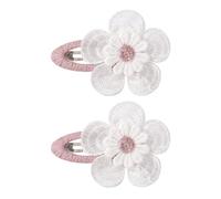 BOGEEL Lot de 2 barrettes à cheveux en tissu en forme de fleur pour enfants - Confortables