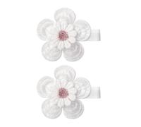 BOGEEL Lot de 2 barrettes à cheveux en tissu en forme de fleur pour enfants - Confortables