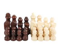 BOGEEL Lot de 32 pièces d'échecs internationales en bois sculptées à la main pour adultes ou enfants
