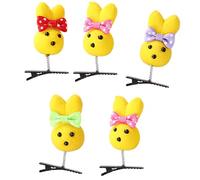 BOGEEL Lot de 5 pinces à cheveux en forme de canard pour fille, carnaval, fête, fille, femme, printemps