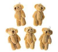 BOGEEL Lot de 5 porte-clés ours en peluche 7,6 cm avec pendentif en forme d'ours en peluche pour femme