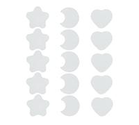 BOGEEL Moules en silicone pour stylo à bille en forme d'animaux mignons, étoiles, lunes, cœurs, moules en résine époxy pour la fabrication de résine