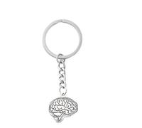 BOGEEL Porte-clés cerveau humain 3D organes parties du corps porte-clés psychologie cerveau pour porte-clés Science Happy pour porte-clés