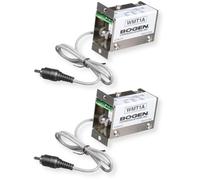 Bogen WMT1A Lot de 2 transformateurs de ligne assortis 10 kOhm Hi-Z à 600 Ohm Adaptateur d'impédance équilibrée RCA vers 600 Ω Borne à vis Isolation du signal audio Boîtier compact en acier