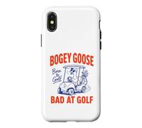 Bogey Goose Born to Golf Bad at Golfing Cart Humour Coque pour iPhone X/XS