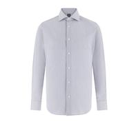 Boggi Milano - Chemise en coton rayé coupe slim - Homme - Chemises - Bleu - Taille: 2XL