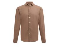 Boggi Milano, Homme, Chemises, Brun, Taille: L Chemise Regular Fit en Tencel et Lin