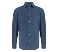 Boggi Milano, Homme, Chemises, Bleu, Taille: M Chemise à Col Bowling