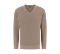 Boggi Milano - Pull en coton et soie à col en V - Homme - Pulls - Beige - Taille: S