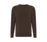 Boggi Milano, Homme, Pulls, Brun, Taille: 2XL Pull ras du cou en coton, soie et cachemire