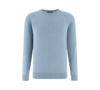 Boggi Milano, Homme, Pulls, Bleu, Taille: XL Pull ras du cou en coton, soie et cachemire