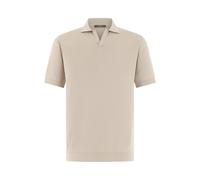 Boggi Milano - Polo à col ouvert en coton gazé - Homme - Pulls - Beige - Taille: S