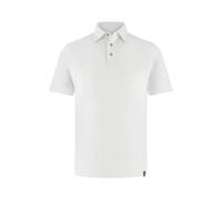 Boggi Milano, Homme, Tops, Blanc, Taille: XL Polo en mélange de coton, polyester et soie