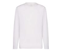 Boggi Milano, Homme, Tops, Blanc, Taille: XL T-shirt à Manches Longues en Jersey de Coton Pima