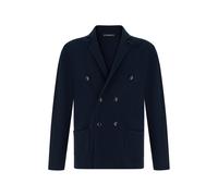 Boggi Milano, Homme, Pulls, Bleu, Taille: L Veste Croisée en Maille de Coton