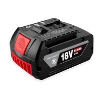 BOGJFC 18V 12Ah Batterie lithium-ion Compatible Avec Bosch Outils Électriques BAT609 BAT618 BAT619G 18650 550g Rechargeable Avec Option Chargeur(1PCS)