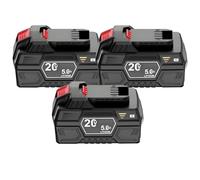 BOGJFC 20V 5Ah Pack Batterie 18650 Li-Ion Compatible for Parkside 20V Team Outils PAP 20 A1 PAP 20 B3 Boîtier PA6+TPE Surveillance Active Des Cellules Indicateur LED 3 Couleurs(3pcs)