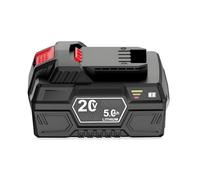 BOGJFC 20V 5Ah Pack Batterie 18650 Li-Ion Compatible for Parkside 20V Team Outils PAP 20 A1 PAP 20 B3 Boîtier PA6+TPE Surveillance Active Des Cellules Indicateur LED 3 Couleurs(1pcs)