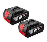 BOGJFC Batterie 18V 10Ah Li-Ion Compatible Avec Bosch Outils Électroportatifs Batterie Rechargeable Remplacement BAT609 BAT618 BAT619 1/2/3/4PCS Avec Chargeur(2PCS)
