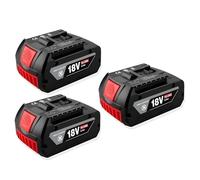 BOGJFC Batterie 18V 10Ah Li-Ion Compatible Avec Bosch Outils Électroportatifs Batterie Rechargeable Remplacement BAT609 BAT618 BAT619 1/2/3/4PCS Avec Chargeur(3PCS)
