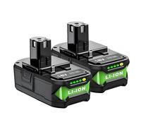 BOGJFC Batterie 18V Li-Ion 6000mAh Compatible Avec Ryobi P108 Pour Outils, P113 P114 P116 P117 P118 P119 P125, Sortie Stable Pour Perceuses Et Scies(2pcs)