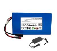 BOGJFC Batterie 36V 20Ah Li Ion 10S5P Pack Avec BMS Intégré Chargeur 42V 2A Pour Vélo Électrique Trottinette 25A Décharge Continue