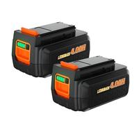 BOGJFC Batterie 40V 4000mAh Li-Ion for Tondeuse, Compatible Avec Black & Decker LBXR36 Coupe-Bordure Et Outils De Jardin Sans Fil(2PC Battery)