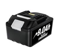 BOGJFC Batterie Li-Ion 18V 9000mAh Compatible Avec Makita Remplacement Pour BL1830 BL1840 BL1850 Perceuse Visseuse Sans Fil Haute Capacité Longue Autonomie(1pcs)