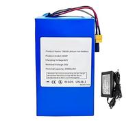 BOGJFC Batterie Li Ion 36V 20Ah 18650 10S6P Avec BMS Intégré Chargeur 42V 2A Prise XT60-DC Pour Vélo Électrique Trottinette Tricycle 500~750W