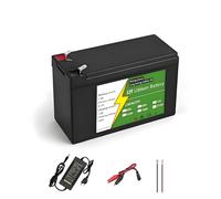 BOGJFC Batterie Lithium 12V 21Ah 18650 3S7P Avec BMS Intégré Chargeur 12.6V 3A pour Éclairage Solaire LED