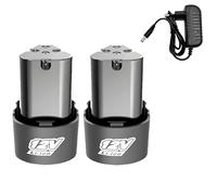 BOGJFC Batterie Lithium 12V Universelle 6200mAh Li-Ion Rechargeable Pour Tournevis Électriques, Perceuses Et Mini Meuleuses D’Angle, 85x55x50mm, Protection Contre Surcharge(6200mAh 2PCS charger)