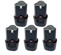 BOGJFC Batterie Pour Visseuse Perceuse 12V 9800mAh Type B Li-Ion Pour Perceuses Et Tournevis Avec Protection Contre La Surchauffe Et La Surcharge Pour Atelier Et Maison(5pcs battery)