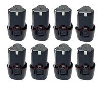 BOGJFC Batterie Pour Visseuse Perceuse 12V 9800mAh Type B Li-Ion Pour Perceuses Et Tournevis Avec Protection Contre La Surchauffe Et La Surcharge Pour Atelier Et Maison(8pcs battery)