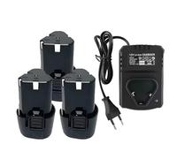 BOGJFC Batterie Pour Visseuse Perceuse 12V 9800mAh Type B Li-Ion Pour Perceuses Et Tournevis Avec Protection Contre La Surchauffe Et La Surcharge Pour Atelier Et Maison(3battery.1charger)