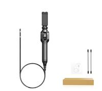 BOGJFC Caméra Endoscopique Articulée 2MP 1080P 8.5mm Sonde IP67 Câble Rigide 8 LED Pour Inspection Automobile Plomberie HVAC Photo Vidéo USB-C Lightning Longueur du câble 1 mètre