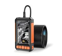 BOGJFC Caméra Endoscopique Industrielle 1080P Objectif Simple Ou Double 4,3 Pouces Écran LCD Endoscope Pour Inspection Auto Plomberie HVAC IP67 Étanche Câble Rigide 5/10m 8mm(5m,Signal Lens)