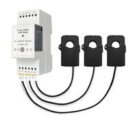 BOGJFC Compteur D’Énergie Bidirectionnel WiFi Tuya 80A, Suivi Tension Courant Puissance, Monophasé/Triphasé, Rail Din 35 Mm, Contact Sec 16A