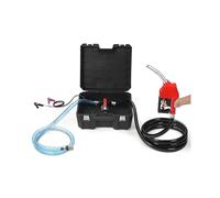 BOGJFC Pompe Transfert De Carburant 12V 10GPM Pompe Diesel Portable Électrique Avec Pistolet Coupure Automatique 1/4HP Corps En Fonte Tuyau 13ft 2m Pour Agriculture Industrie