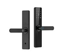 BOGJFC Serrure De Porte WiFi Intelligente With Empreinte Carte Code Clé USB Recharge Urgence F17 Taille De Mortaise 22 X 180 (5050)