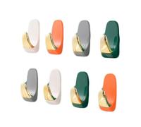 Bognajin 8Pcs Wall Hook, Self Adhesive Easy Installation, Space Saving Multifunction, Wall Mounted for Coats Towels, Strong and Stylish, No Damage to Wall
