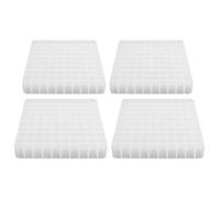 Bognajin Boîte de Rangement en Mousse Plastique Transparente 4 pièces, conteneur de Plateau léger et Portable, Accessoire de tir de Recharge Robuste avec Une Bonne Finition