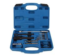 Bognajin Kit d'outils de retrait de bougie de préchauffage 16 pièces, ensemble universel d'extracteur de bougie de préchauffage endommagé pour bougies de préchauffage métriques de 8 mm et