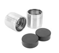 Bognajin Protecteurs de roulement de Roue de remorque, 2 pièces, avec couvercles Anti-poussière, universels en Acier Inoxydable pour Bateaux, motoneiges, Camping-Cars, ATV