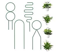 Bogoro 4 pièces Support de Plantes D'intérieur, Tuteur pour Plantes Grimpantes, Lot de 4 Supports de Plantes de Jardin, pour Anneau de Plante Pieux,Pivoines, Plantes Vivaces