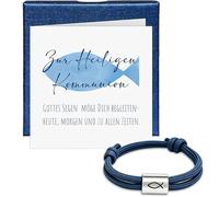 Bogoro Cadeau de Baptême Garçon - Männer Armband Fisch